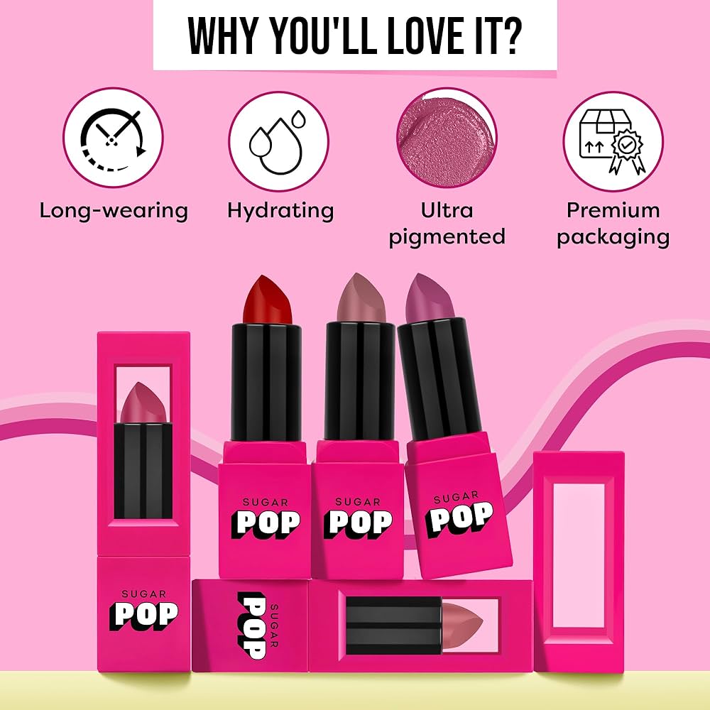 SUGAR POP 10 ROSE LIPSTICK SUGAR POP 10 ROSE LIPSTICK
